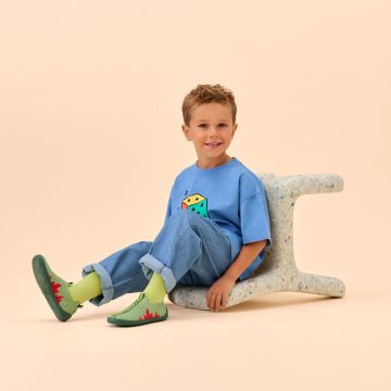 Lasten paljasjalkatossut - Knit Flinky Dragon - Affenzahn