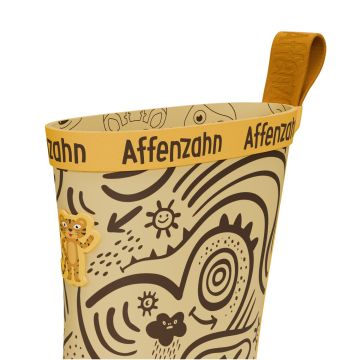 Lasten paljasjalka kumisaappaat -Vegan Plashy / Tiger - Affenzahn