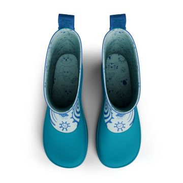 Lasten paljasjalka kumisaappaat -Vegan Plashy / Shark - Affenzahn 