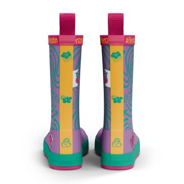 Lasten paljasjalka kumisaappaat -Vegan Plashy / Owl - Affenzahn