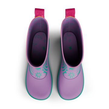 Lasten paljasjalka kumisaappaat -Vegan Plashy / Owl - Affenzahn