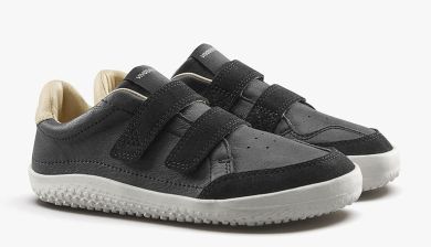 Lasten paljasjalka nahkatennarit - musta - Gobi Sneaker Kids  Vivobarefoot