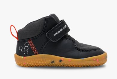 Lasten vettähylkivät PJ nilkkurit- Obsidian - Primus Ludo Hi Toddlers - Vivobarefoot 