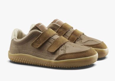Lasten paljasjalka nahkatennarit - ruskea - Gobi Sneaker Preschool- Vivobarefoot