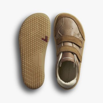 Lasten paljasjalka nahkatennarit - ruskea - Gobi Sneaker Preschool- Vivobarefoot