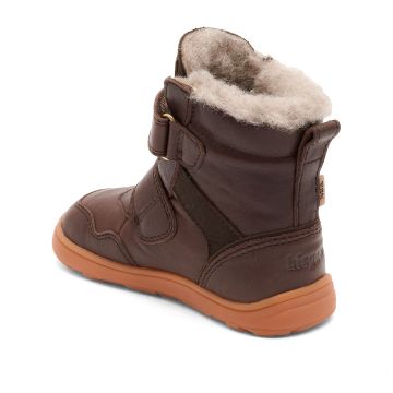 Lasten villavuoriset TEX paljasjalka Talvikengät - Dark Brown- Thorsten Bisgaard