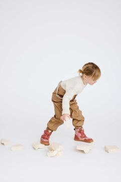 Lasten villavuoriset TEX paljasjalka Talvikengät - pink- Timo Bisgaard 