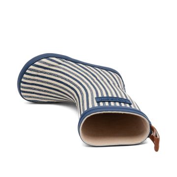 Lasten paljasjalka kumisaappaat-sailor stripes-Bisgaard 