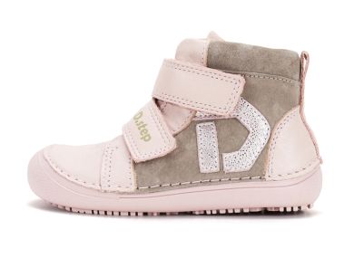 Lasten paljasjalka välikausinilkkurit -Baby Pink- D.D.Step