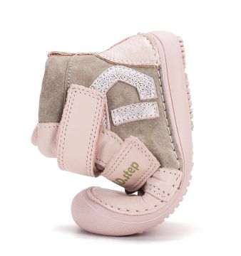 Lasten paljasjalka välikausinilkkurit -Baby Pink- D.D.Step