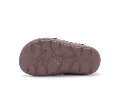Lasten fleecevuoriset paljasjalka välikausinilkkurit - Chocolate/Blue - D.D.Step