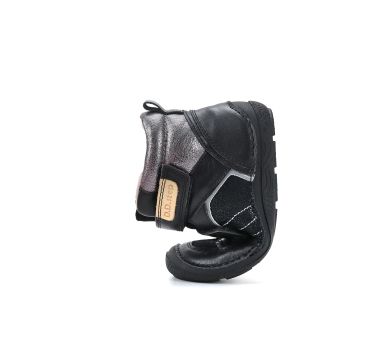 Lasten fleecevuoriset paljasjalka välikausinilkkurit - Black/glitter- D.D.Step 