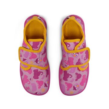 Lasten paljasjalka kangastossut - Slipper cotton Movy Bird- Affenzahn 