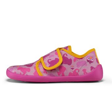 Lasten paljasjalka kangastossut - Slipper cotton Movy Bird- Affenzahn 