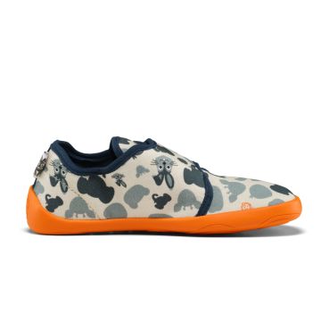 Lasten paljasjalka kangastossut - Slipper cotton Movy Bunny- Affenzahn