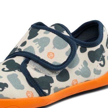 Lasten paljasjalka kangastossut - Slipper cotton Movy Bunny- Affenzahn