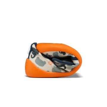 Lasten paljasjalka kangastossut - Slipper cotton Movy Bunny- Affenzahn