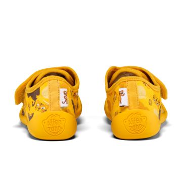 Lasten paljasjalka kangastossut - Slipper cotton Movy Tiger - Affenzahn