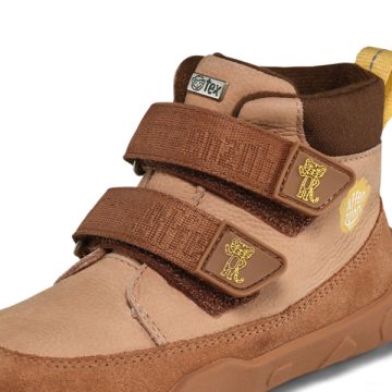 Lasten TEX paljasjalkakengät/välikausi Low Boot Leather Friendy - Tiger - Affenzahn