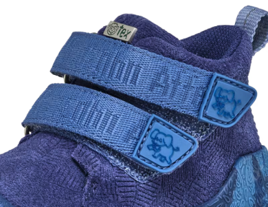 Lasten paljasjalka TEX välikausikengät PreWalker LowBoot Leather Talky Elephant - Affenzahn