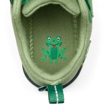 Lasten paljasjalkatennarit -Cotton Lucky FROG - Affenzahn