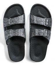 SlipOn sandaalit- Angie-musta/glitter - Moses 