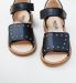 Tyttöjen sandaalit -musta- ANGULUS