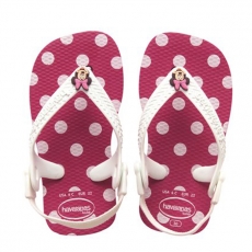 Pikkulasten flipflopit Baby Minnie -pinkki/pilkku-Havaianas