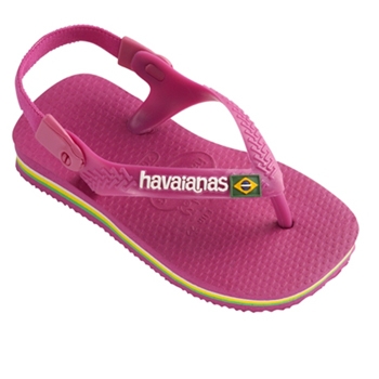 Pikkulasten flip flopit Baby Brasil logo -superpink-Havaianas