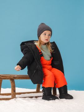 Lasten paljasjalka TEX talvisaappaat - Black - Ailo  BeLenka