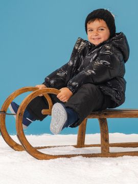 Lasten paljasjalka TEX talvisaappaat -Dark Blue- Ailo  BeLenka