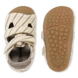 Lasten ensiaskel kangassandaalit-Peony Stripes-Petit Summer Bundgaard