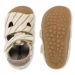 Lasten ensiaskel kangassandaalit-Peony Stripes-Petit Summer Bundgaard