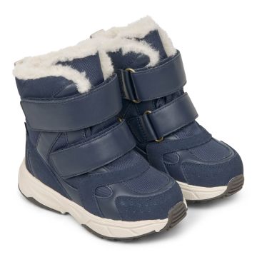 Lasten villavuoriset TEX talvikengät - Lumi - Midnight Blue - Bundgaard
