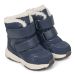 Lasten villavuoriset TEX talvikengät - Lumi - Midnight Blue - Bundgaard
