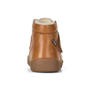 Lasten villavuorisetTEX  talvikengät vetoketjulla - cognac - Mocca - Bundgaard