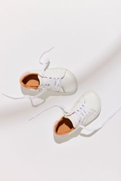 Lasten paljasjalka tennarit - white/rose - Raymond Bisgaard 