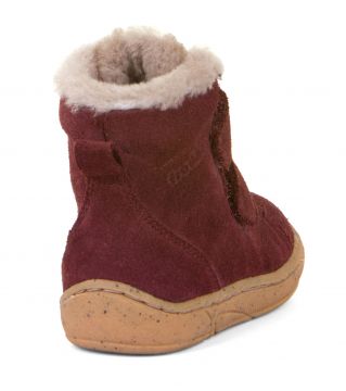 Lasten turkisvuoriset talvikengät-bordeaux-Minni winter suede Froddo