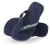 Lasten flip flopit Kids Brasil logo- navy blue -Havaianas