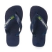 Lasten flip flopit Kids Brasil logo- navy blue -Havaianas