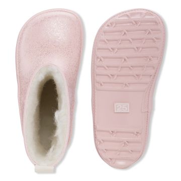 Lasten lämminvuori kumisaappaat - Old rose Sparkle  - Aspen  Bundgaard  