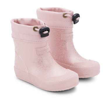 Pikkulasten lämminvuori kumisaappaat -Old rose Sparkle- Malik Bundgaard