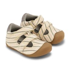 Lasten ensiaskel kangassandaalit-Peony Stripes-Petit Summer Bundgaard
