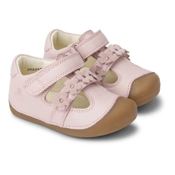 Lasten ensiaskelsandaalit-Old Rose-Petit Summer Flower Bundgaard 