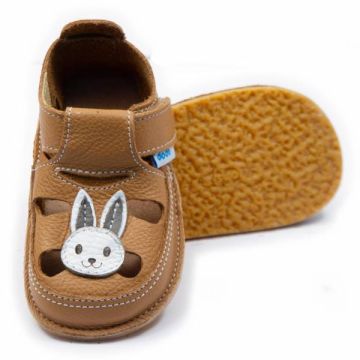 Lasten paljasjalkasandaalit- bunny/caramel - Dodo Shoes