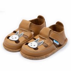 Lasten paljasjalkasandaalit- bunny/caramel - Dodo Shoes