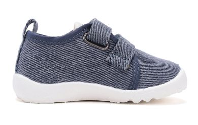 Lasten paljasjalka sisä-/kangaskengät - Denim sininen -D.D.Step