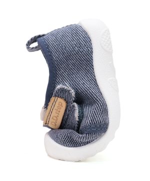 Lasten paljasjalka sisä-/kangaskengät - Denim sininen -D.D.Step