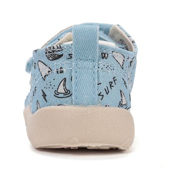 Lasten paljasjalka sis-/kangaskengät -turkoosi/ Surf -D.D.Step 