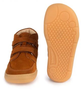 Lasten paljasjalkakengät Fox 2.0- camel suede - Zeazoo 